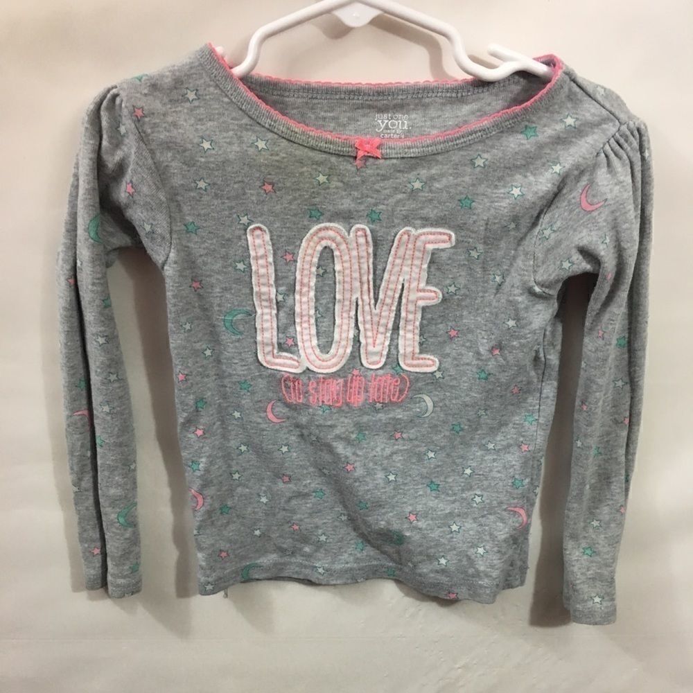 Carter PJ Top with LOVE 4T